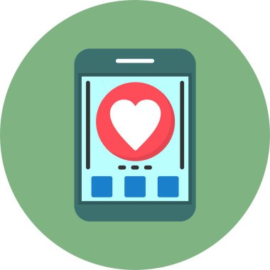 kalp, simge gibi, vektör tasarımı