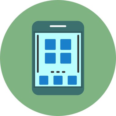 Web Menü Simgesi. Web Düğmesi kavramı. Vektör İllüstrasyonu. Düz Tasarım Biçimi