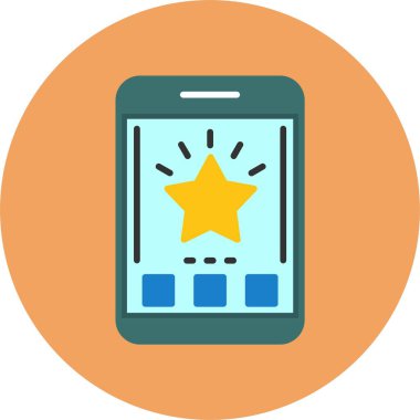 Benzersiz derecelendirme rengi ana hatları vektörü 