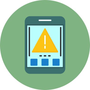 uyarı ünlem simgesi. dış hat üçgen ünlem vektör renk düz izole 