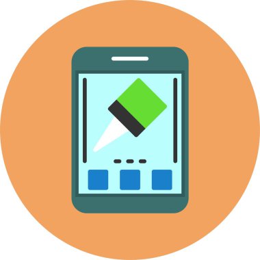 İğne. Web simgesi basit tasarım 