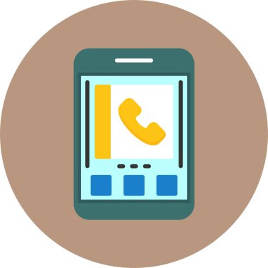 İletişim bilgileri simgesi, kartvizit ve web sitesi için vektör