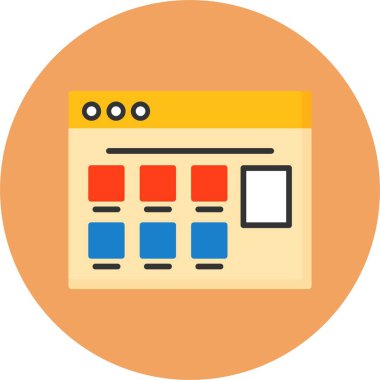 E-ticaret hattı simgesi. Çevrimiçi pazarlama simgesinin modern ince çizgi biçiminde vektör illüstrasyonu