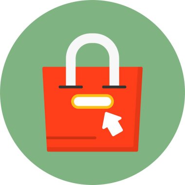 Buy Now, alışveriş poşeti simgesi, vektör illüstrasyonu 