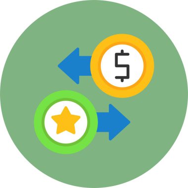 Sadakat Noktaları ikon vektör illüstrasyon tasarımı