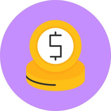 vektör simgesi sikke vektör çizimi 