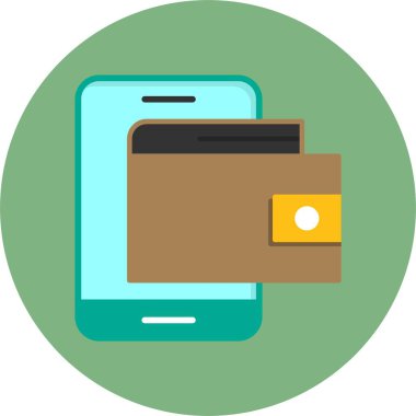Dijital Cüzdan Yaratıcı Simgesi. Basit Element Illustration. Dijital Ekonomi Koleksiyonundan Dijital Cüzdan Kavram Sembol Tasarımı