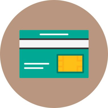 Beyaz arkaplanda çip kartı simgesi izole edildi 