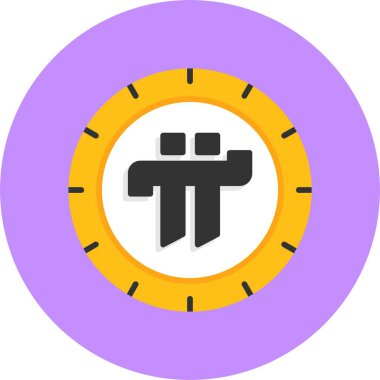 Modern Kripto para birimi simgesinin vektör çizimi