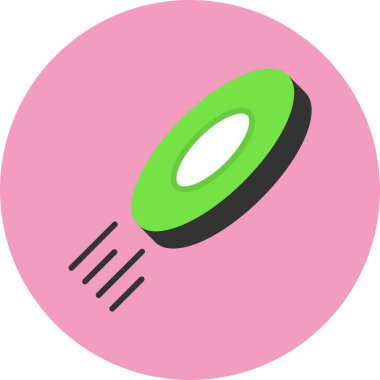 Frizbi. Web simgesi basit illüstrasyon