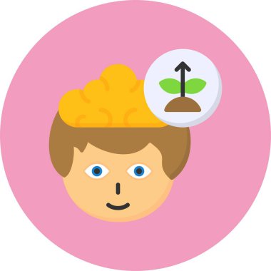 Büyüme simgesi vektör illüstrasyon tasarımı