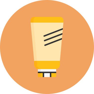 güneş kremi vektör illüstrasyonu 