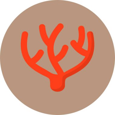 Mercan Ağı simgesi, basit vektör illüstrasyonu