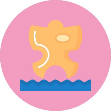 Kum meleği web simgesi, basit vektör illüstrasyonu 