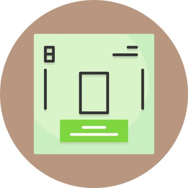 Oksijen vektör çizimi, kimyasal element simgesi