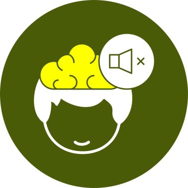 Dilsiz ağ simgesi, basit vektör illüstrasyonu 