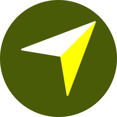 Web simgesi gönder, basit vektör illüstrasyonu 