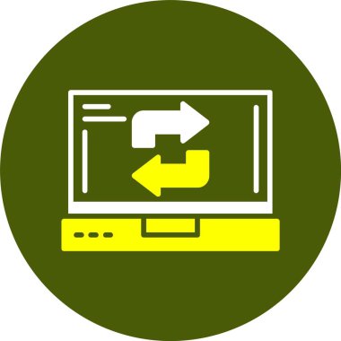 Yenile. Web simgesi basit tasarım