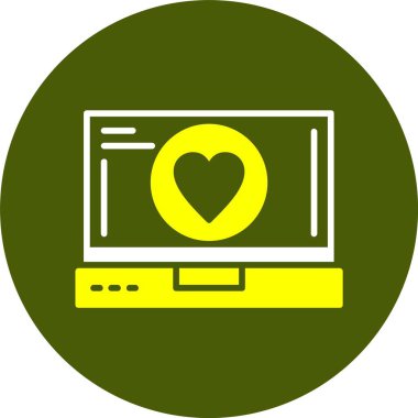 dizüstü bilgisayar simgesi, vektör illüstrasyonu basit tasarım