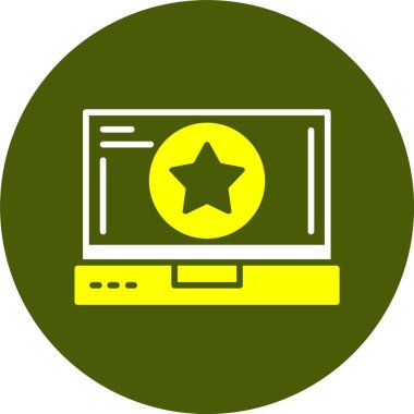 Yıldız simgesi vektör çizim tasarım