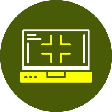 dizüstü bilgisayar simgesi, vektör illüstrasyonu basit tasarım