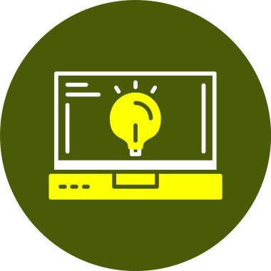 Ampul Vektör Simgesi, Beyaz Arkaplanda izole edildi. Fikir İşareti, Çözüm, Düşünme Kavramı. Elektrik Lambası Işığı. Elektrik, Parlak