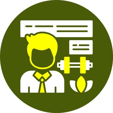 Sağlık ve Sağlık ikonu konsept vektör çizimi 