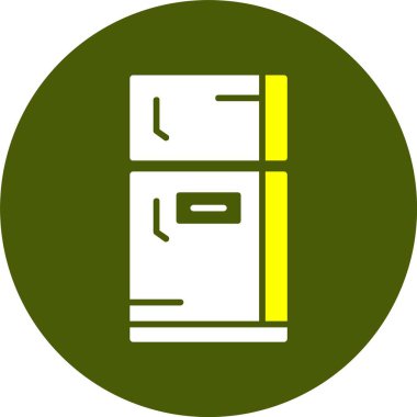 buzdolabı web simgesi, vektör çizim