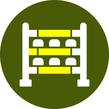 Ayakkabı Rafı ikonu vektör illüstrasyonu 