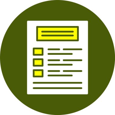 Checklist icon, vector illustration simple design