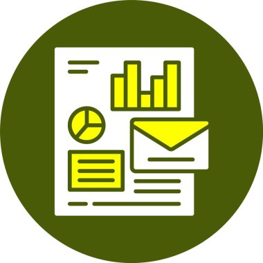 Mesaj var. Web simgesi basit illüstrasyon 