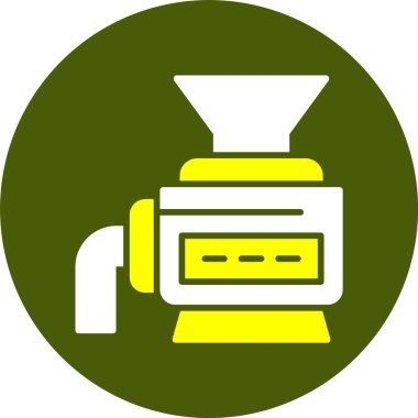 Crusher web simgesi, basit vektör illüstrasyonu