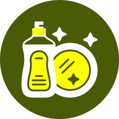 Tabak yıkama web simgesi, basit vektör illüstrasyonu