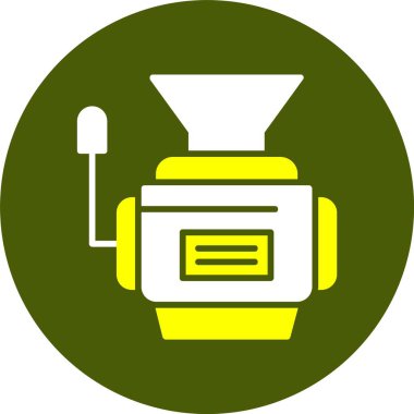 Et öğütücü ağ simgesi, basit vektör illüstrasyonu