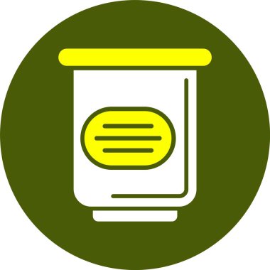 Çöp kutusu web simgesi, basit vektör illüstrasyonu