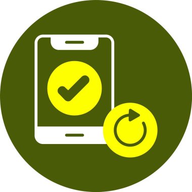 Web simgesini otomatik döndür, basit vektör illüstrasyonu