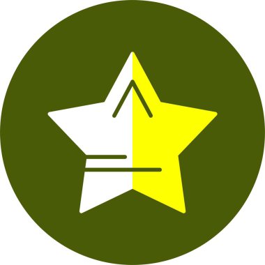 Yıldız simgesi vektör çizim tasarım