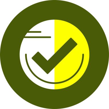 Mark Simge Vektörü 'nü kontrol et. Web Sitesi Bilgisayar ve Mobil Vektörü Sembolü