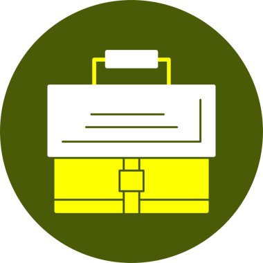 Evrak çantası web basit illüstrasyon simgesi