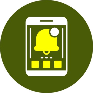 uygulama bildirim simgesi, vektör illüstrasyonu 