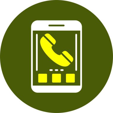 - Telefon. Web simgesi basit illüstrasyon