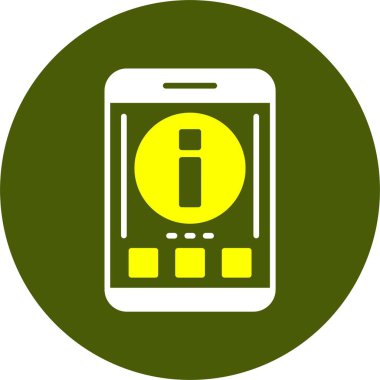 Bilgi simgesi vektörü. Bilgi ve Faq simgesi gösterimi