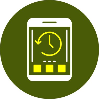 akıllı telefon simgesi, vektör illüstrasyonu basit tasarım