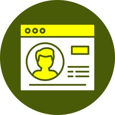 User icon, vector illustration simple design