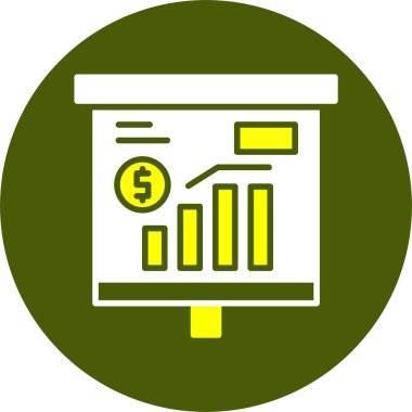 Ekonomi grafiği vektör illüstrasyonu  