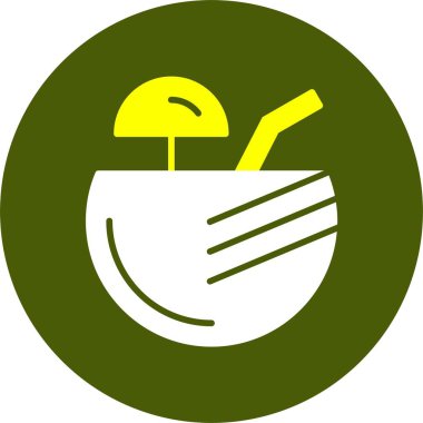 Creative modern coconut sign logo design template