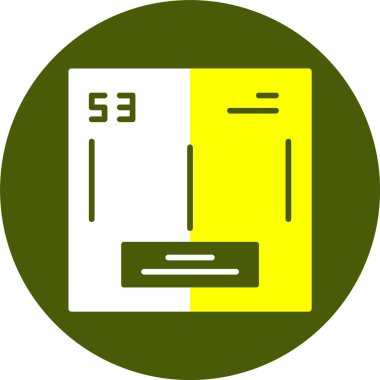 Periyodik tablonun kimyasal elementinin web basit illüstrasyonu