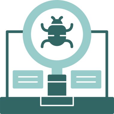 Arama yaratıcı simgesinin vektör illüstrasyonu