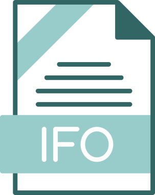 IFO file format icon vector illustration     clipart