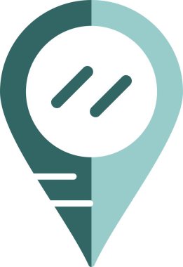 konum. Web simgesi basit illüstrasyon